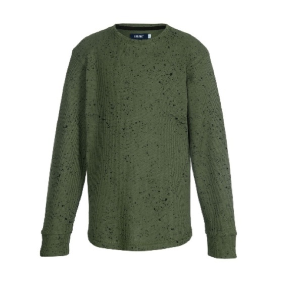 UNIVIBE Big Boys Rogen Thermal T-shirt green shirt - Picture 2 of 5